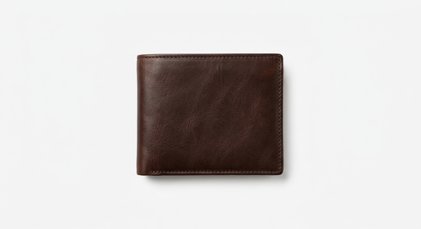 Premium leather bifold wallet